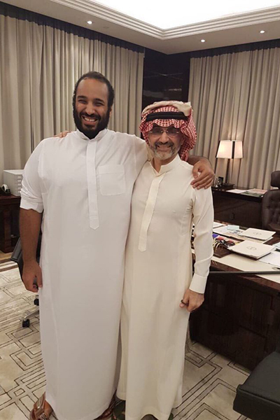 الوليد بن طلال يتعهد بدعم إصلاحات ولي العهد السعودي